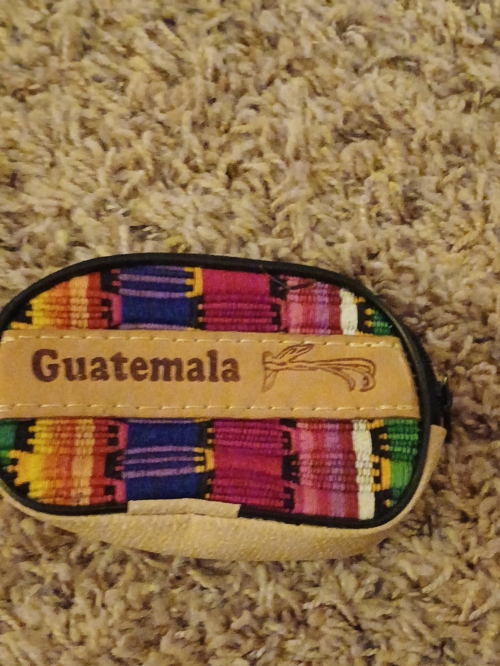 Guatemala Embroidered Zip Pouch - Multicolor
